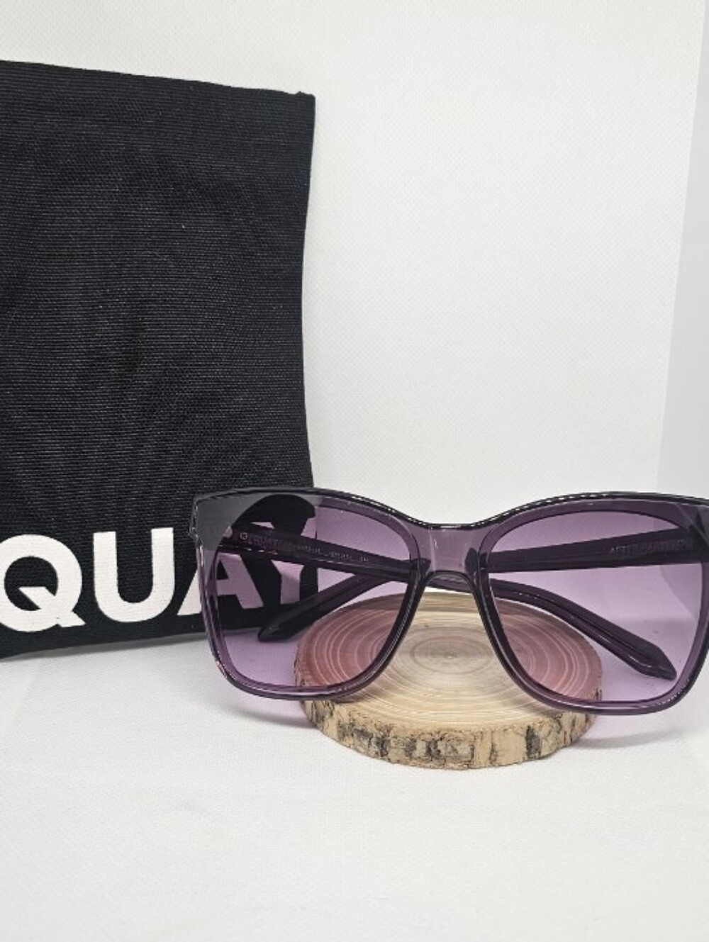 Quay Purple Cat-Eye Women's Sunglasses With Case - Picture 2 of 5